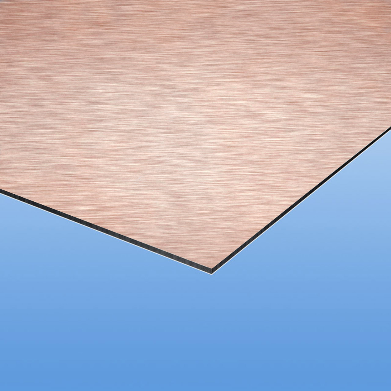 DIBOND® 3 mm Butlerfinish Anthrazit / Rose